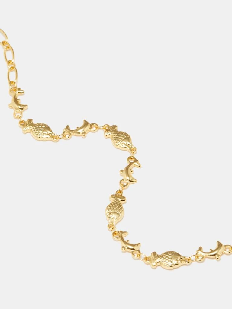 Anni Lu Summerstuff 18kt gold-plated anklet 3