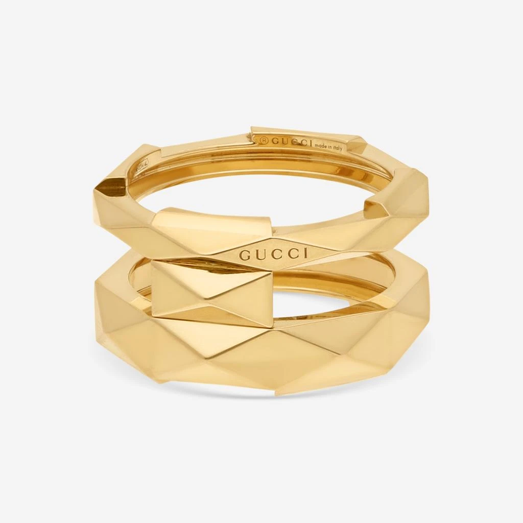 Gucci Gucci Link to Love 18K Yellow Gold Ring Sz. 8 YBC745657001017-copy