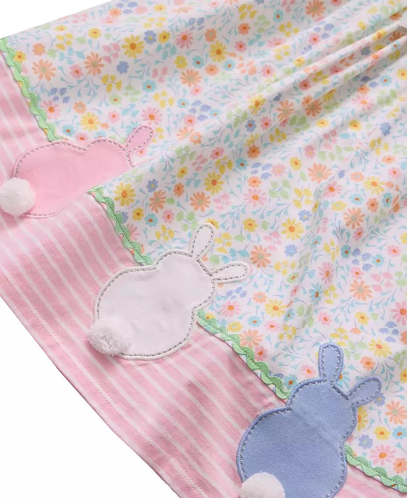 Bonnie Jean Little Girls Bunny Tail Applique Dress 4