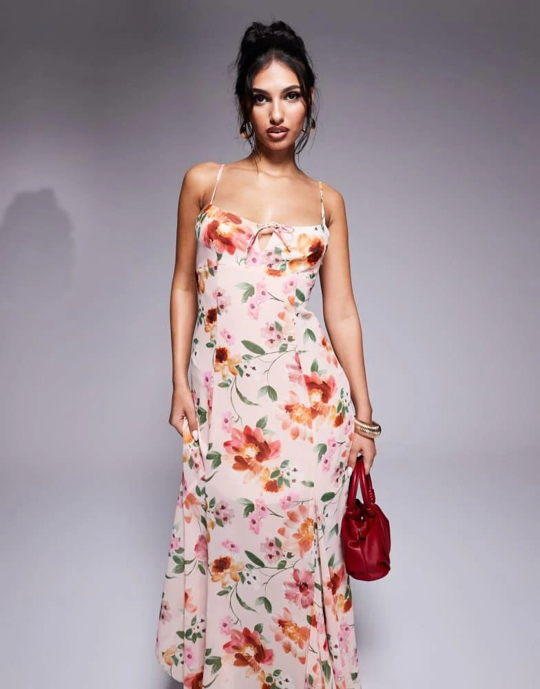 chinese dress ladies Farm Rio Belle Garden Lenzing Ecovero Viscose Maxi Dress