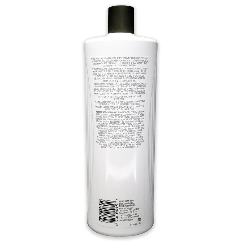 NIOXIN System 1 Cleanser Shampoo by for Unisex - 33.8 oz Shampoo