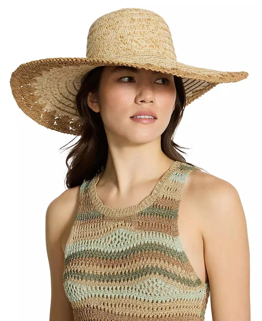Steve Madden H-Janey Crochet Edge Floppy Hat 1
