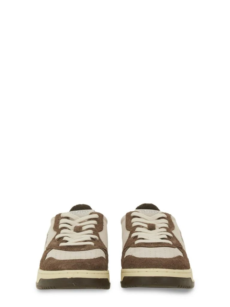 Autry MEDALIST WHITE/BROWN SUEDE SNEAKERS 4