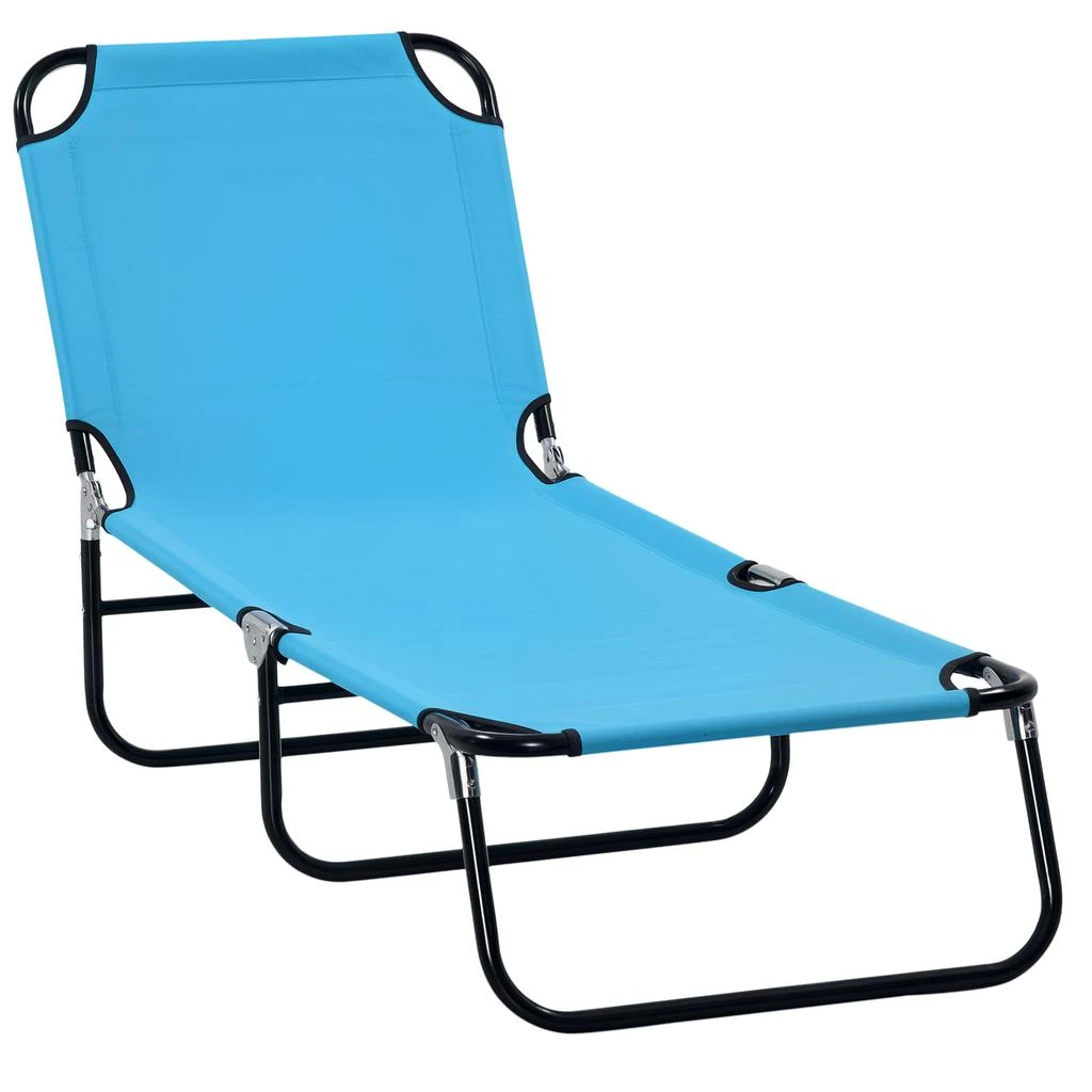Hivvago 5 Position Folding Chaise Lounge Chair for Pool Beach Patio