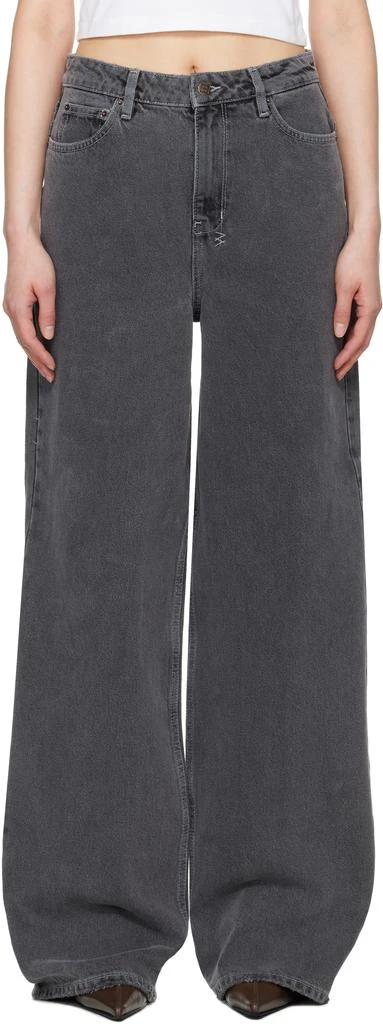 Ksubi Gray Baggy Jeans 1
