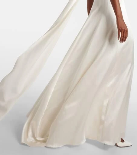 Max Mara Bridal Pamela draped silk satin gown 6