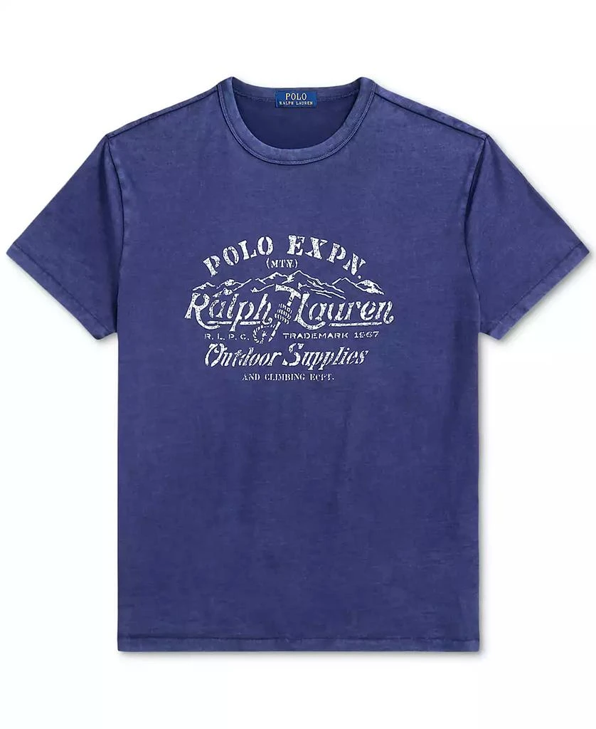 Ralph Lauren Men's Classic-Fit Slub Jersey Graphic T-Shirt 5