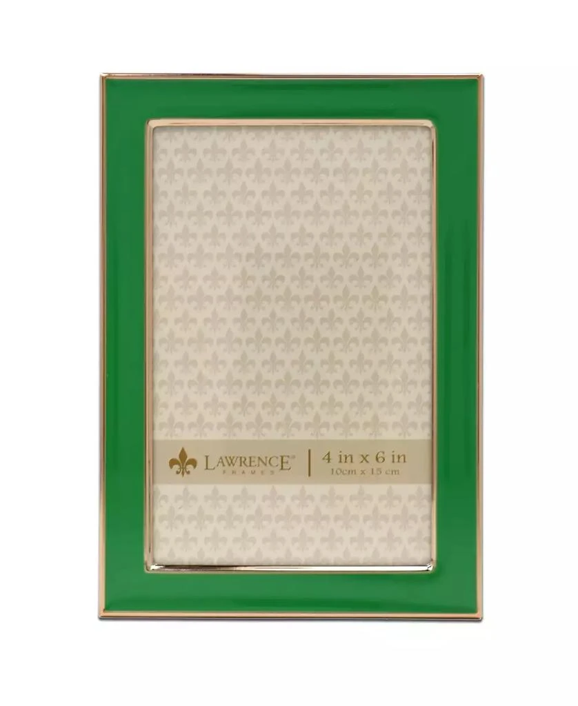 Lawrence Frames Metal and Enamel Picture Frame, 4" x 6"