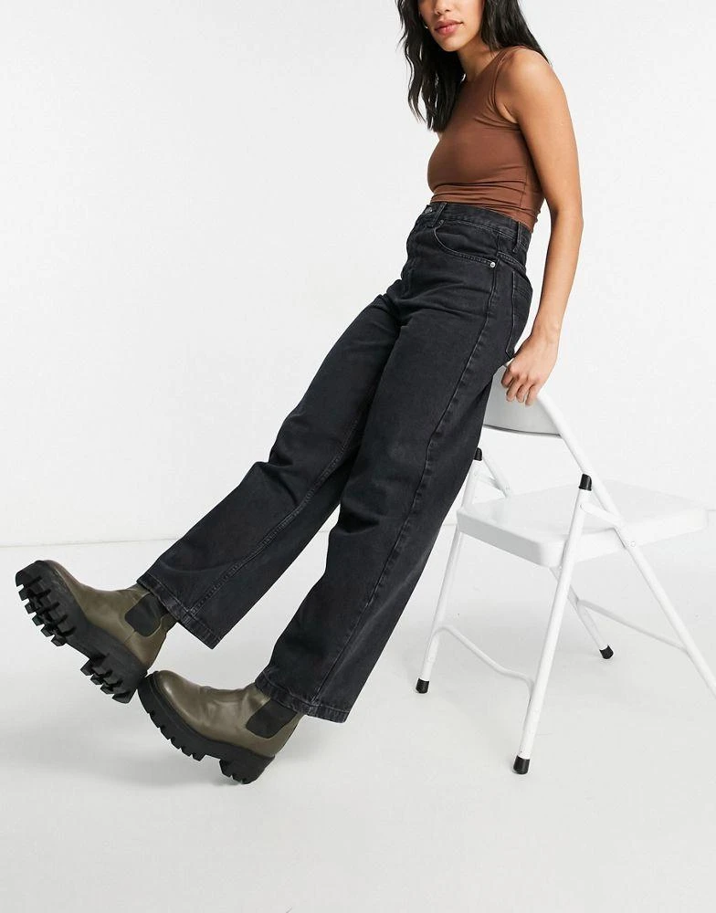 Topshop Topshop Baggy high rise jean in black 4