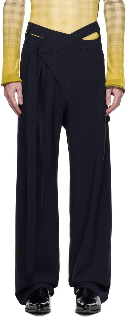 Ottolinger Navy Wrap Trousers 1