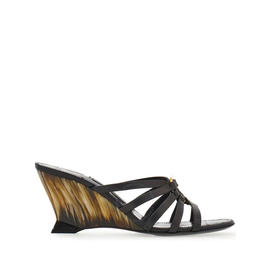 Salvatore Ferragamo Gancini Wedge Slip-On Sandals 1