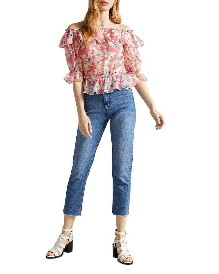 Ted Baker London Harina Printed Off-the-Shoulder Top 3