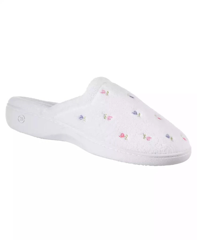 Isotoner Signature Women's Secret Sole Embroidered Clog Slippers 1