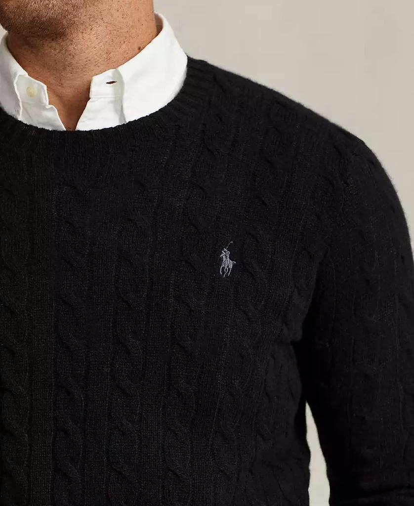 Ralph Lauren Men's Big & Tall Cable-Knit Wool-Cashmere Sweater 3