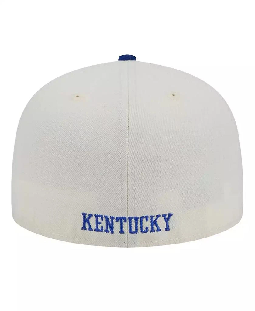 New Era Men's Cream Kentucky Wildcats Chrome 59FIFTY Fitted Hat 2