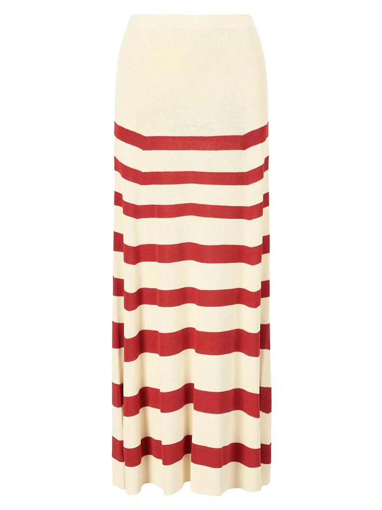 Staud Swirling Striped Maxi Skirt 1