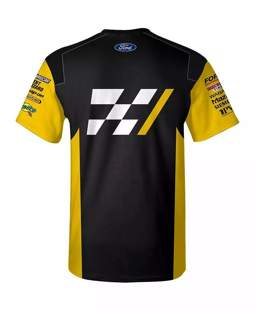 Team Penske Men's Black/Yellow Ryan Blaney Advance Auto Parts Uniform T-Shirt 2