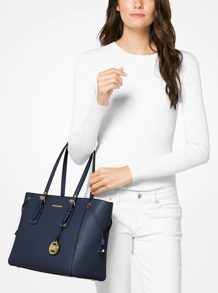 Michael Kors Voyager medium crossgrain leather tote bag 2