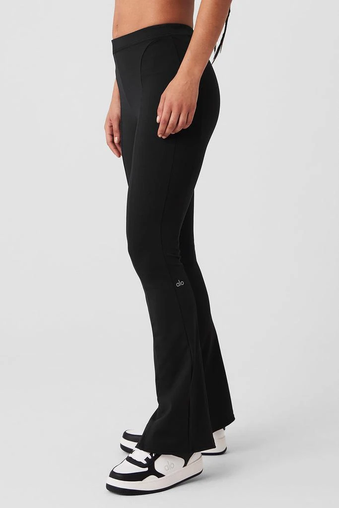 Alo High-Waist 7/8 Zip It Flare Legging - Black 3