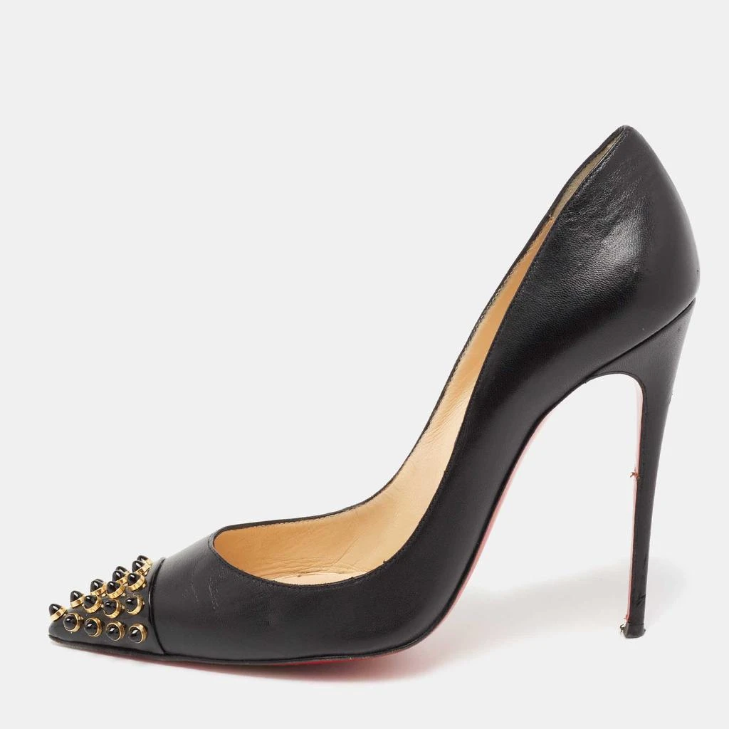 Christian Louboutin Christian Louboutin Black Leather Cabo Pumps Size 37.5 1