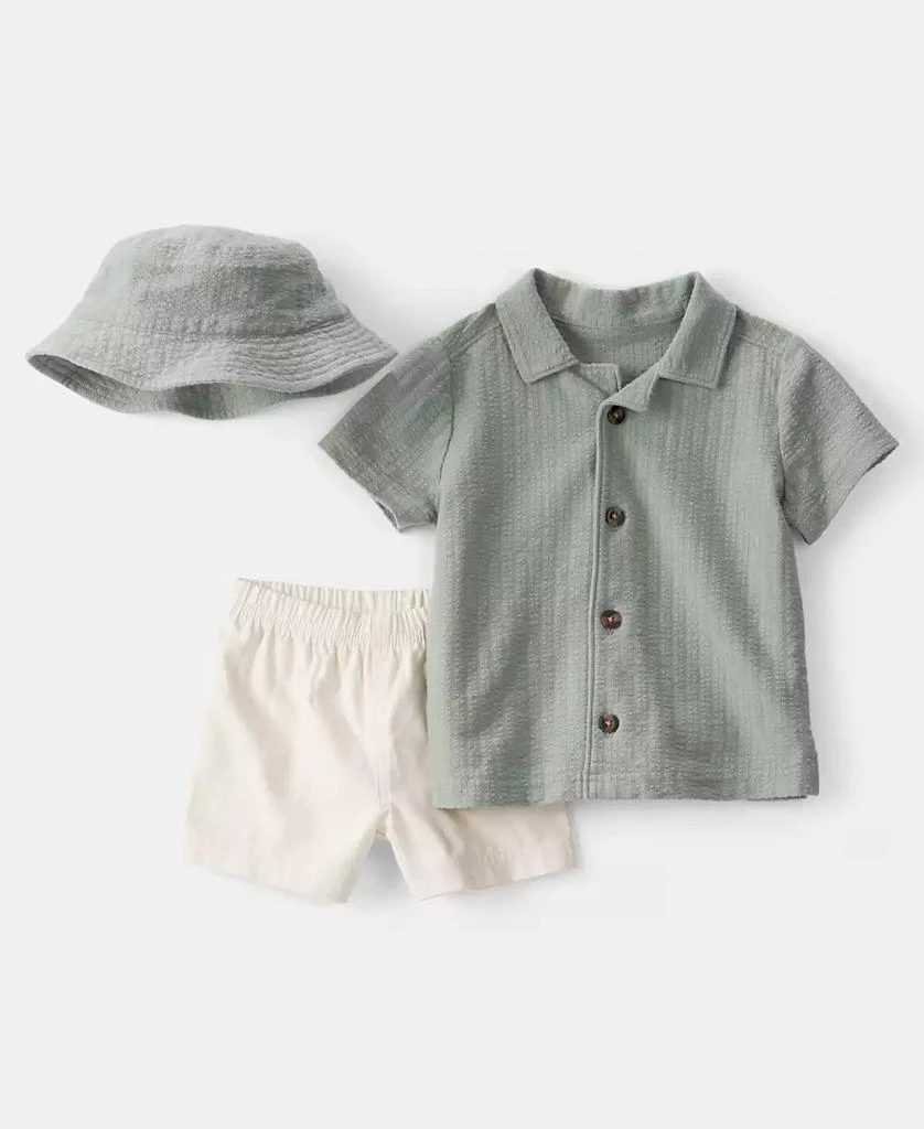Carter's Baby Boys' Top, Hat and Shorts, 3-Piece Set