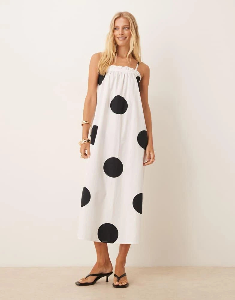 summer flowy maxi dresses Magee Floral Cabana Flowy Maxi Dress S / White BLUE MULTI main image 0