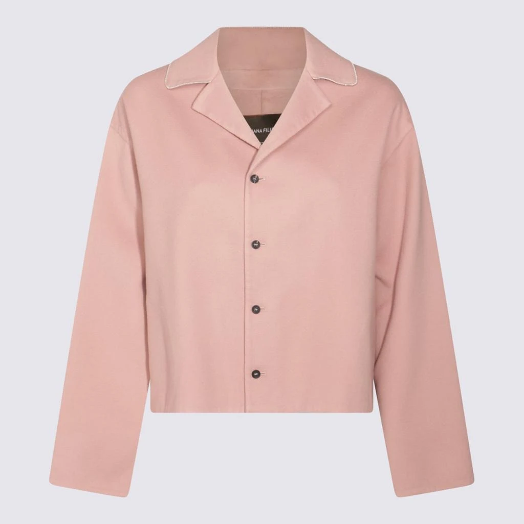 Fabiana Filippi Pink Wool Casual Jacket 1
