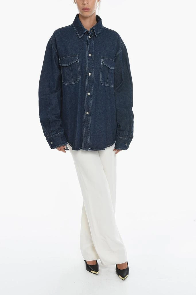 Anouki Denim Oversize Shirt with Utility Pockets 4