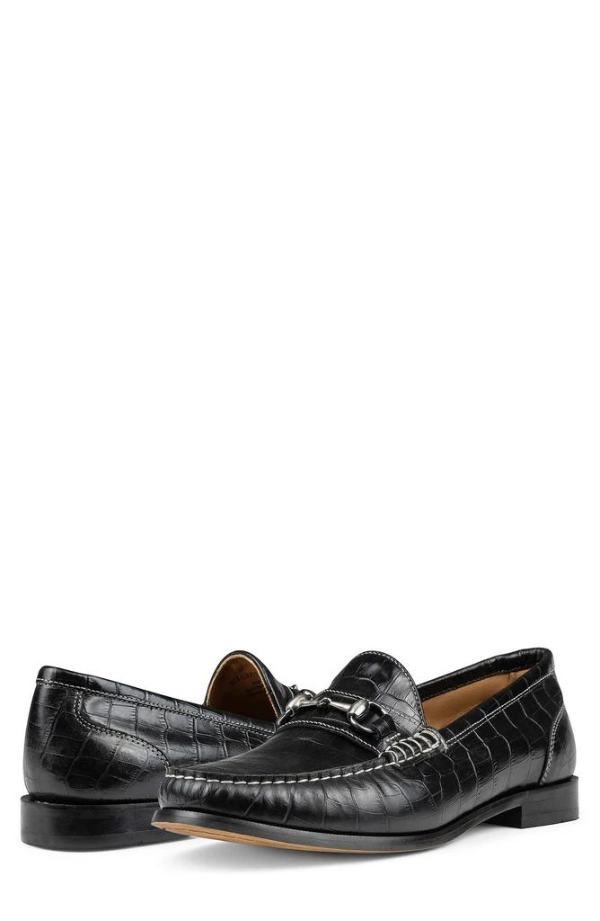 Donald Pliner Croc Embossed Bit Loafer 9