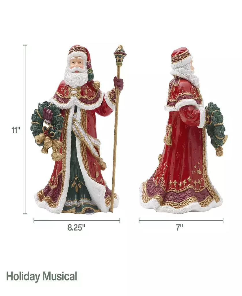 Fitz and Floyd Noel Holiday Musical Santa Figurine, 11-inch 6