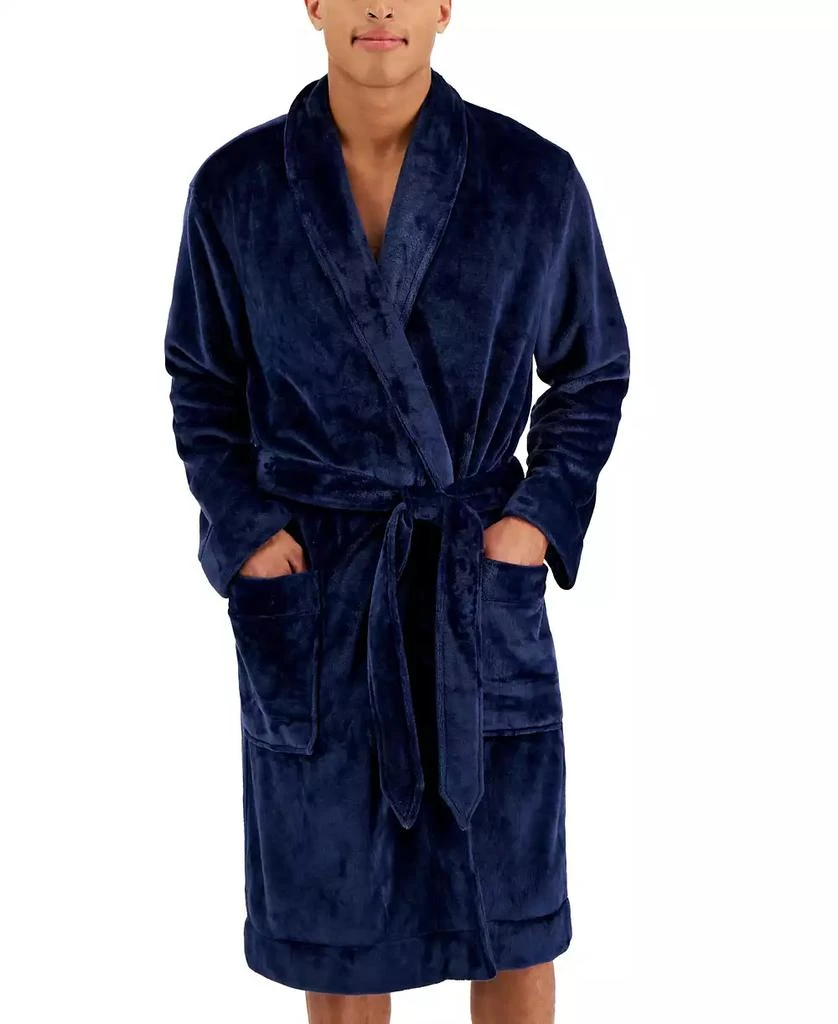 Club Room Men's Plush Pajama Robe, Created for Macy's 3