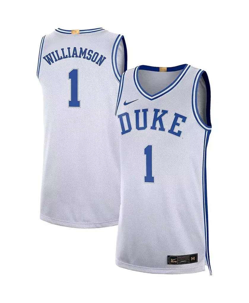 NIKE Men's Zion Williamson White Duke Blue Devils Limited Basketball Jersey 1