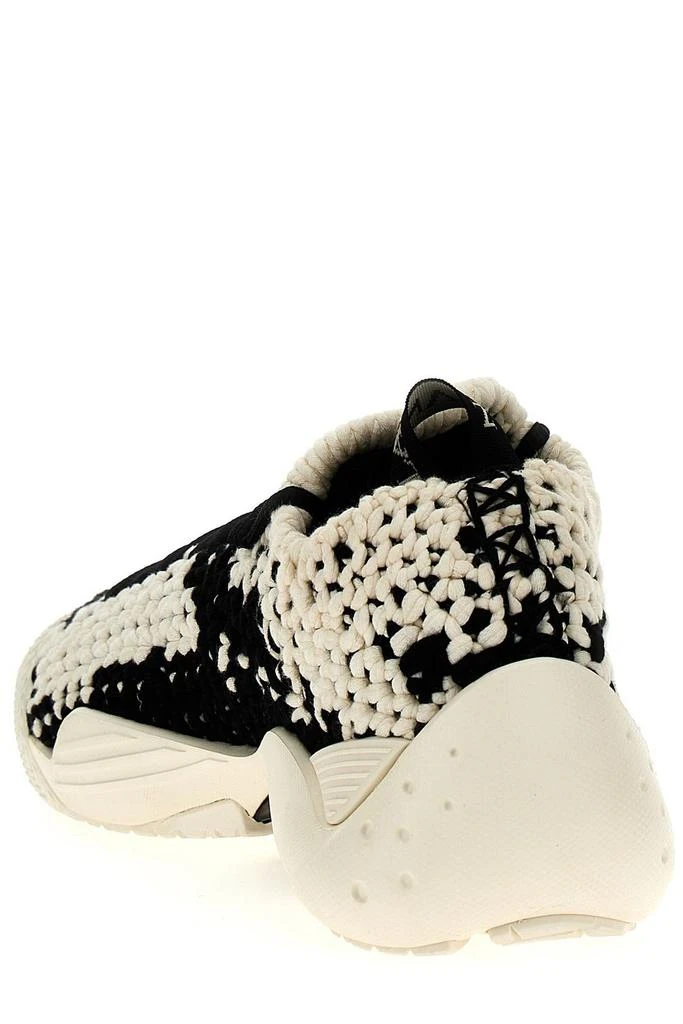 Lanvin Lanvin Flash-X Crochet-Knit Lace-Up Sneakers 2
