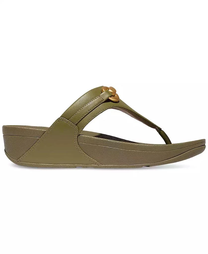 FitFlop Women's Lulu Chunky Snaffle Leather Toe-Post Sandals 2