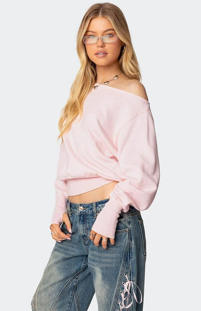 Edikted Off Shoulder Oversized Sweater 4