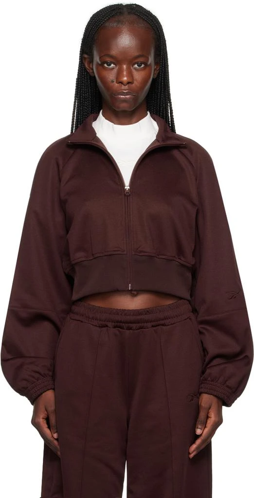 Reebok Burgundy Cropped Jacket 1