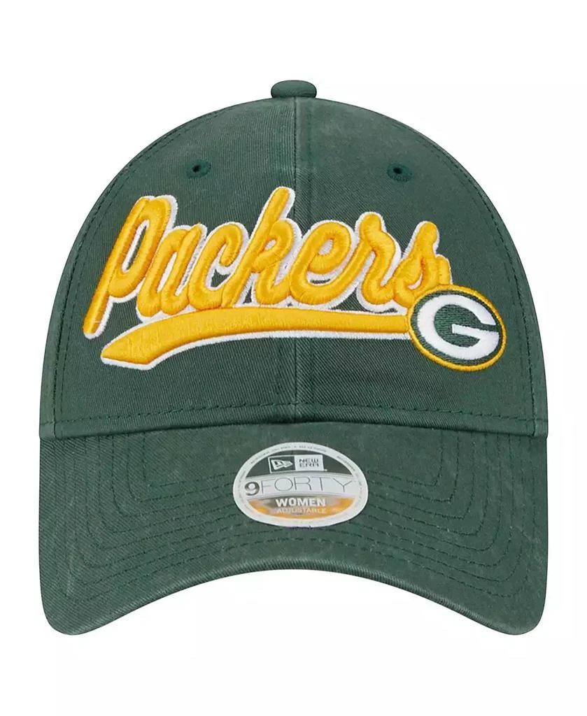 New Era Women's Green Green Bay Packers Cheer 9FORTY Adjustable Hat 4