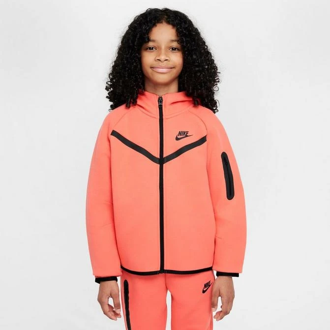 NIKE Girls' Nike Sportswear Tech Fleece Full-Zip Hoodie 1