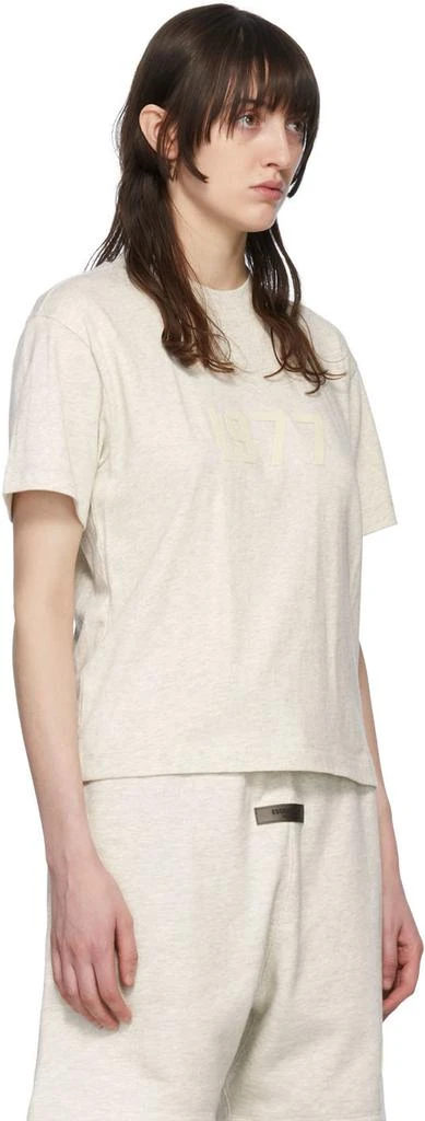 Essentials Off-White Cotton T-Shirt 2