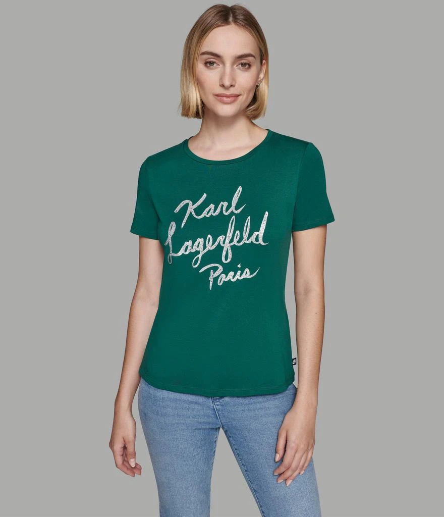 Karl Lagerfeld Paris KARL SPARKLE SCRIPT TEE 1
