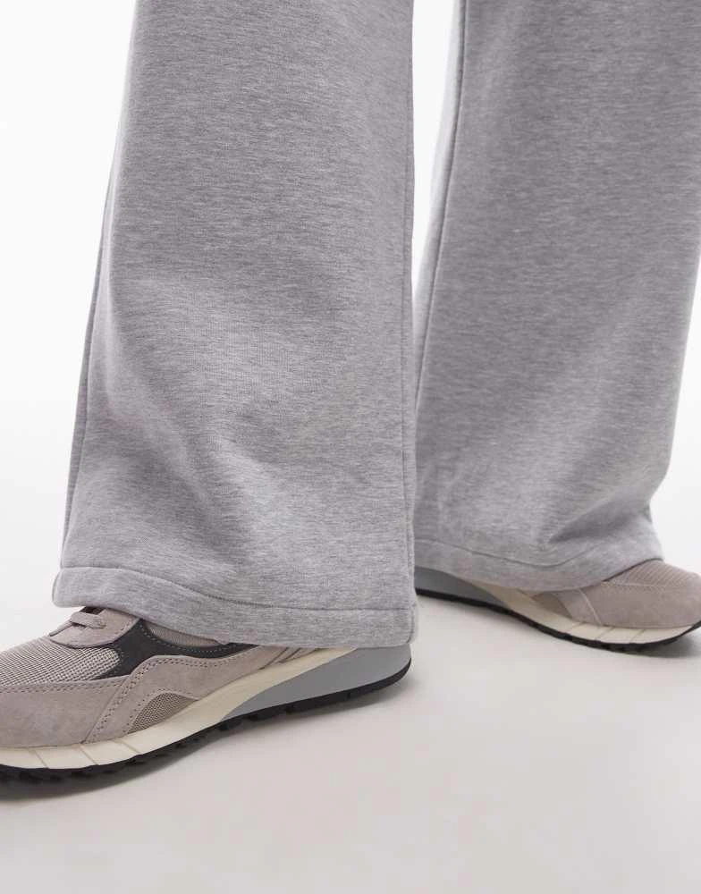 Topman Topman baggy leg jogger in grey marl 5