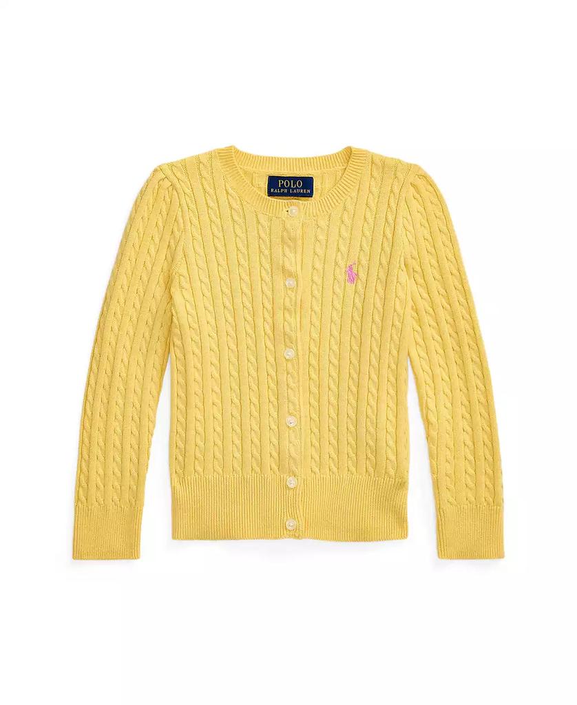 Ralph Lauren Toddler and Little Girls Mini-Cable Cotton Cardigan