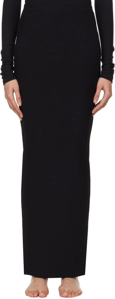 SKIMS Black Soft Lounge Long Maxi Skirt 1