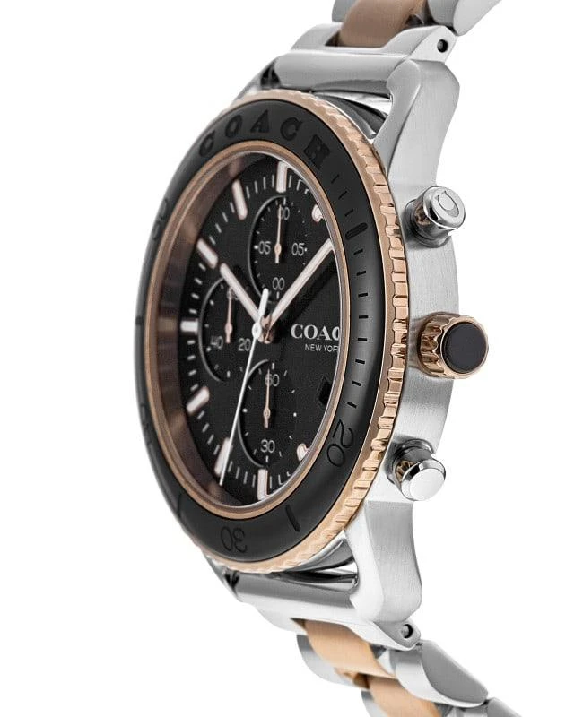 Coach Coach Cruiser Black Chronograph Dial Two-Tone Steel Men's Watch 14602597 3