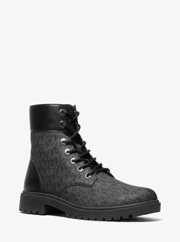 Michael Kors Alistair Signature Logo Combat Boot 1