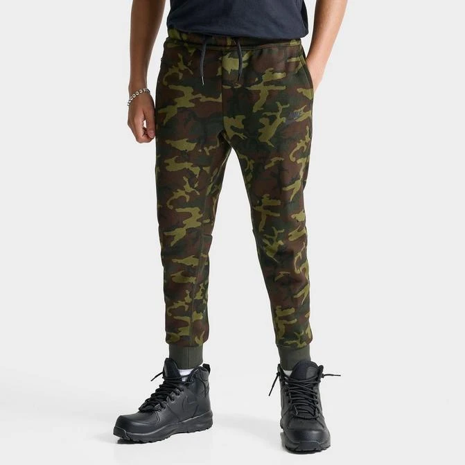 NIKE Boys' Nike Sportswear Tech Fleece Camo Jogger Pants 1