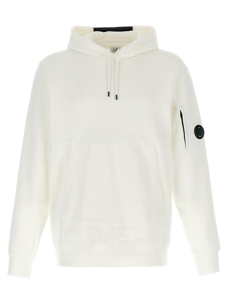 【送料&関税込】C.P. Company White Cotton Sweatshirt C.P. Company Old Dyed Cotton Crepe Crewneck White at
