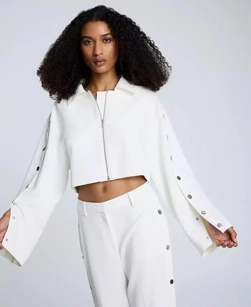 Kenneth Cole Women's Zip-Front Snap-Arm Jacket 3