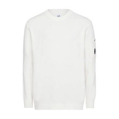 CP Company Lens round-neck cotton chenille sweater 1