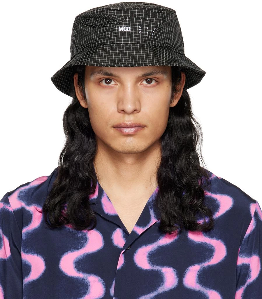 Alexander McQueen Black IC0 Bucket Hat 1